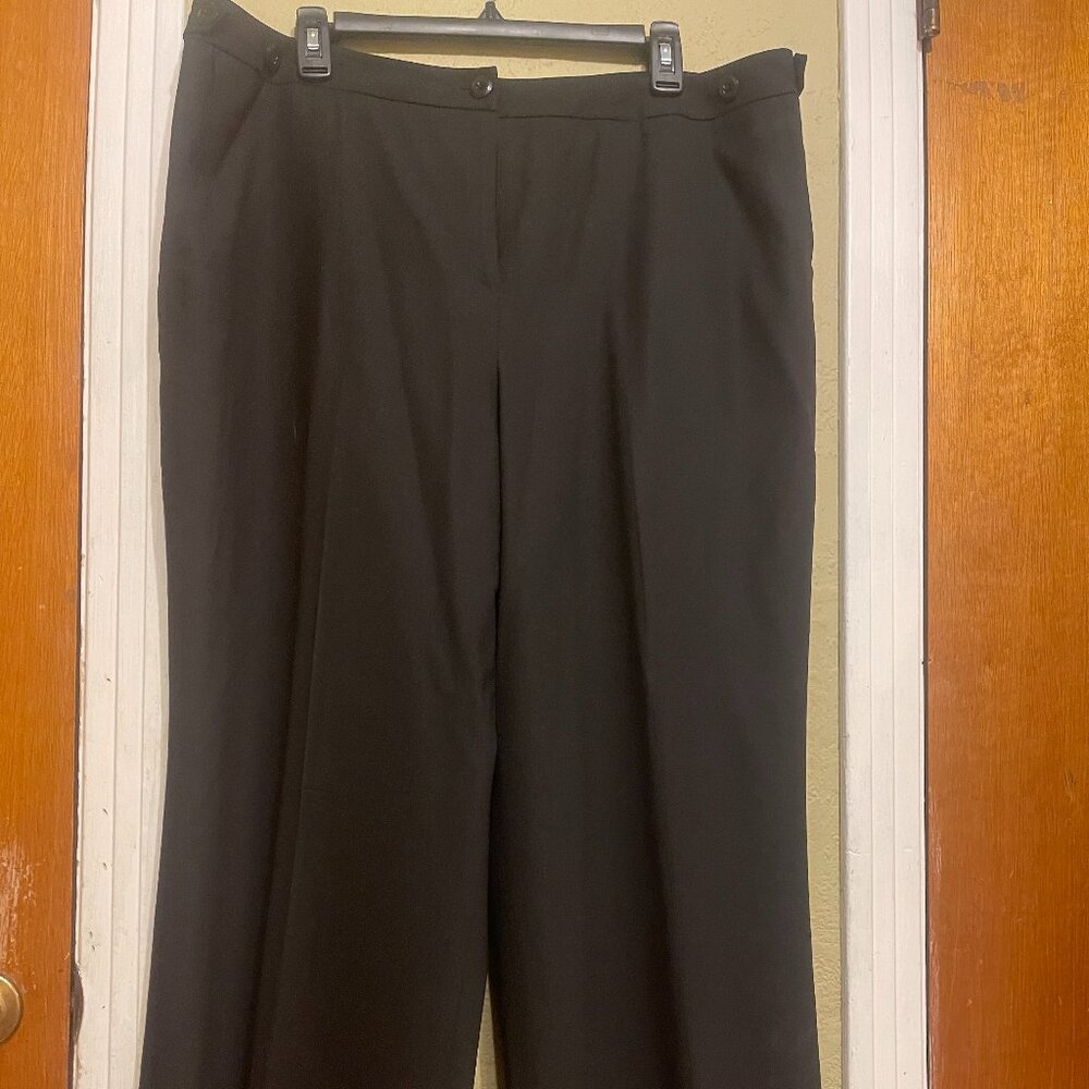 Talbots fully lined black trousers (18)